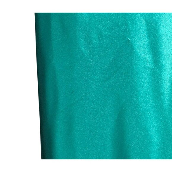 Women's - Jessica McClintock for Gunne Sax Green Satin Formal Gown, Size 7/8 - Picture 13 of 16